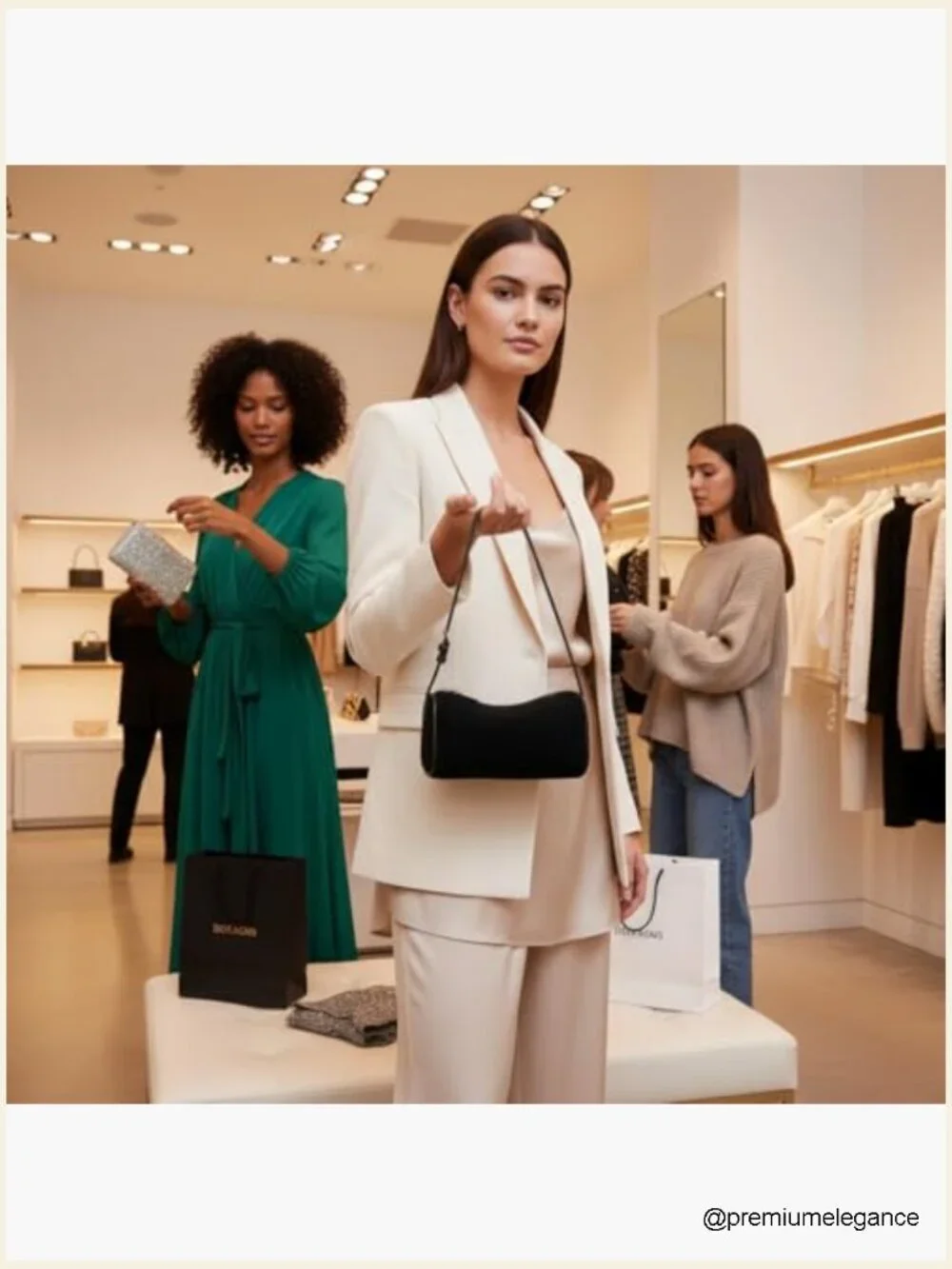 Suede Leather Crossbody Hobo Bag - Small Barrel Purse Women